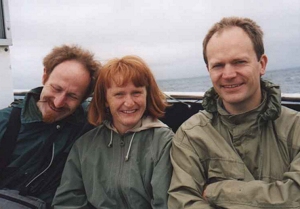 Syskonen Lars Agetorp, Kerstin Nyman och Anders Agetorp